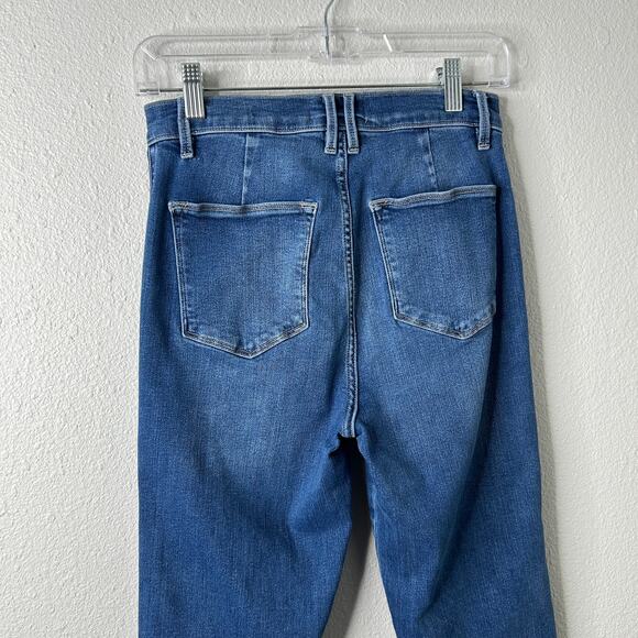 FRAME Le Sylvie Crop High-Rise Slim Straight Jeans Women’s Size 28 - Picture 9 of 13